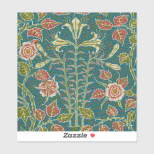 Walter Crane Antike Lily und Rose Blumenmuster Aufkleber