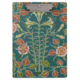 Walter Crane Antike Lily und Rose Blumenmuster Klemmbrett