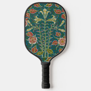 Walter Crane Antike Lily und Rose Blumenmuster Pickleball Schläger