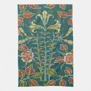 Walter Crane Antike Lily und Rose Floral Geschirrtuch
