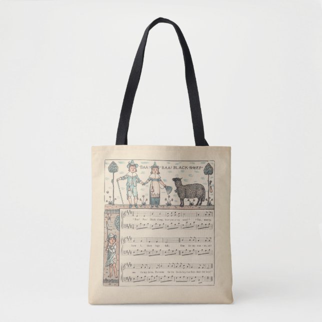Walter Crane Baa Baa schwarzes Schaf Kinderreim (Vorderseite)
