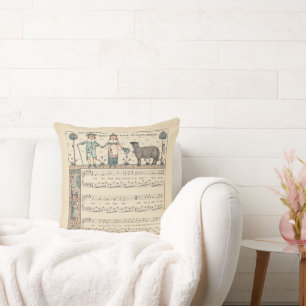 Walter Crane Baa Baa schwarzes Schaf Kinderreim Kissen