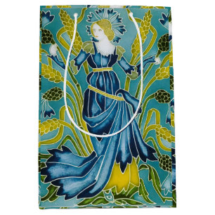 Walter Crane Blaue Kornblume Arts and Crafts Mittlere Geschenktüte
