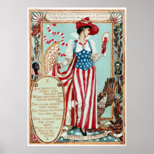 Walter Crane Columbia Courship United Staaten Poster