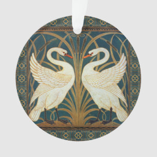 Walter Crane Schwan, Eilrush und Schwertlilie Art Ornament