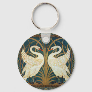 Walter Crane Schwan, Eilrush und Schwertlilie Art Schlüsselanhänger