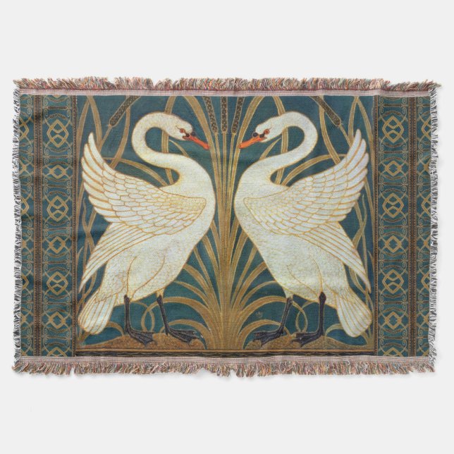 Walter Crane Swan, Rush and Iris Art Nouveau Decke (Vorderseite)