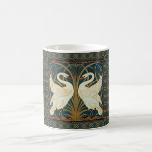 Walter Crane Swan, Rush and Iris Art Nouveau Kaffeetasse