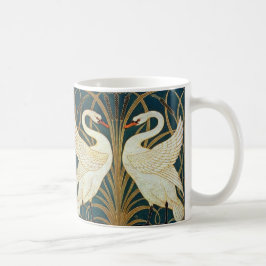 Walter Crane Swan, Rush and Iris Art Nouveau Kaffeetasse
