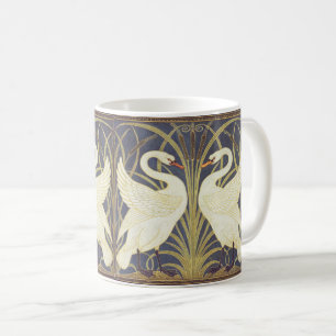 Walter Crane Swan, Rush and Iris Art Nouveau Kaffeetasse