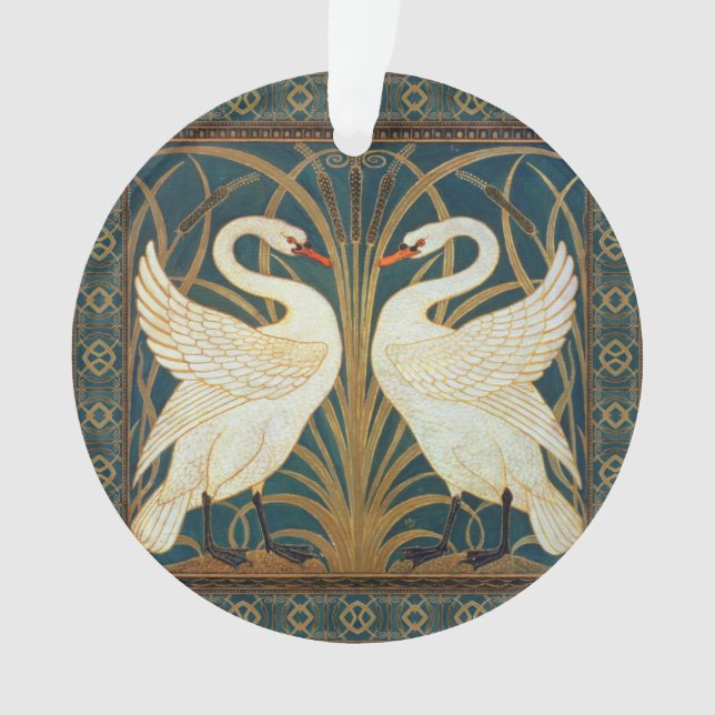 Walter Crane Swan, Rush and Iris Art Nouveau Ornament (Vorderseite)
