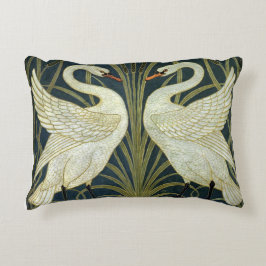 Walter Crane Swan & Rush and Iris Victorian  Dekokissen