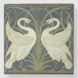Walter Crane Swan & Rush and Iris Victorian  Steinuntersetzer