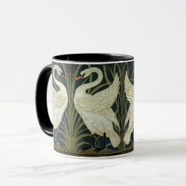 Walter Crane Swan & Rush and Iris Victorian  Tasse