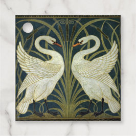 Walter Crane Swan & Rush und Iris viktorianisch Geschenkanhänger