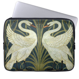 Walter Crane Swan & Rush und Iris viktorianisch  Laptopschutzhülle