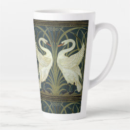 Walter Crane Swan & Rush und Iris viktorianisch  Milchtasse