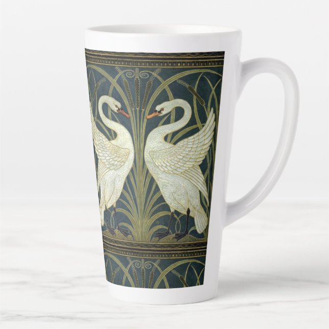 Walter Crane Swan & Rush und Iris viktorianisch  Milchtasse (Rechts)
