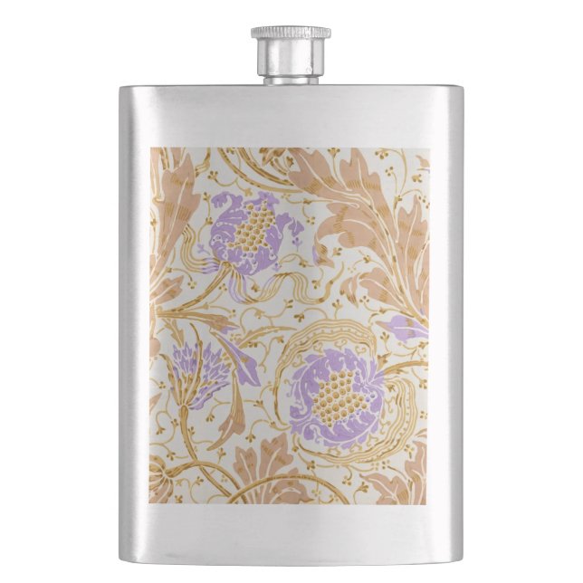 Walter Crane Teazle & Pomegranate Jugendstil Flachmann (Vorderseite)