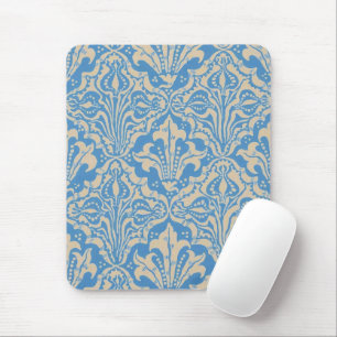 Walter Crane Vintage Blaue Samen- und Blumenkunst Mousepad