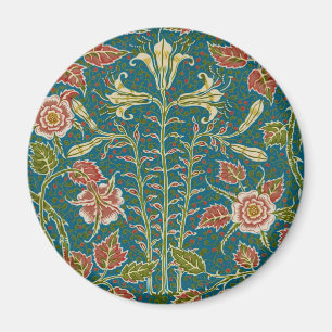 Walter Crane Vintage Lily und Rose Floral Magnet