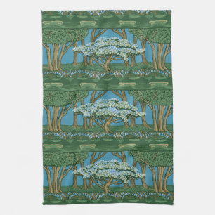 Walter Crane Vintage-May-Baum-Wald-Wallpaper Geschirrtuch