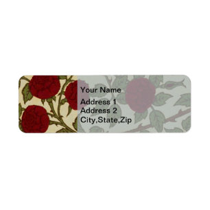 Walter Crane Vintage Rosamund Rote Rose Blumendeko