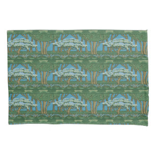 Walter Crane Vintage Wald Wallpaper mit May Tree Kissenbezug