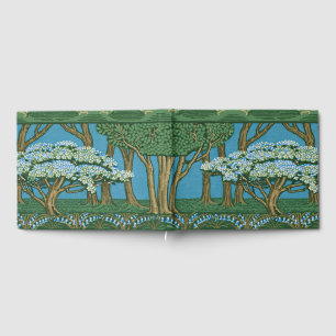 Walter Crane Vintage Wald Wallpaper mit May Tree M Gästebuch