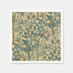 Walter Crane - Vintages Art Nouveau Macaw Muster Serviette