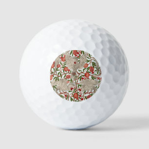 Walter Crane Weißer Kakadu Roter Granatapfel Kunst Golfball