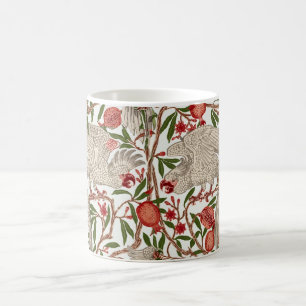 Walter Crane Weißer Kakadu Roter Granatapfel Kunst Kaffeetasse
