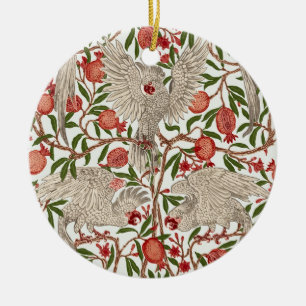 Walter Crane Weißer Kakadu Roter Granatapfel Kunst Keramik Ornament