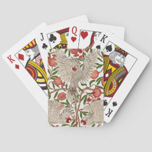 Walter Crane Weißer Kakadu Roter Granatapfel Kunst Spielkarten