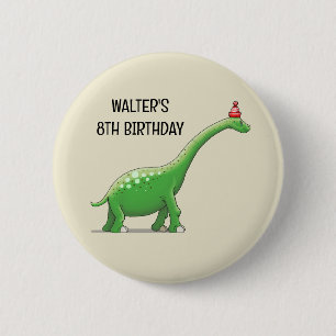 Walter der Dinosaurier Button