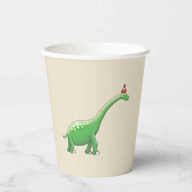 Walter die Dinosaurier Paper Cups Pappbecher (Vorderseite)