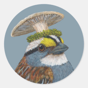 Walter die Sperlingsticker Runder Aufkleber