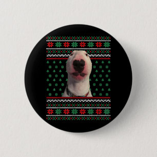 Walter Dog Meme Ugly Christmas Sweater Xmas Funny Button