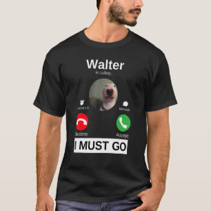 Walter Dog nennt Bull Terrier Animal Spaß T-Shirt
