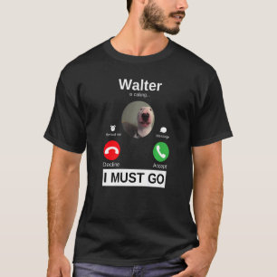 Walter Dog nennt Bull Terrier Animal Spaß T-Shirt