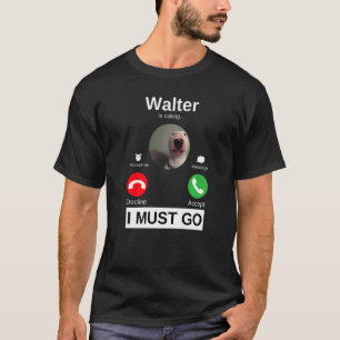 Walter Dog nennt Bull Terrier Animal Spaß T-Shirt