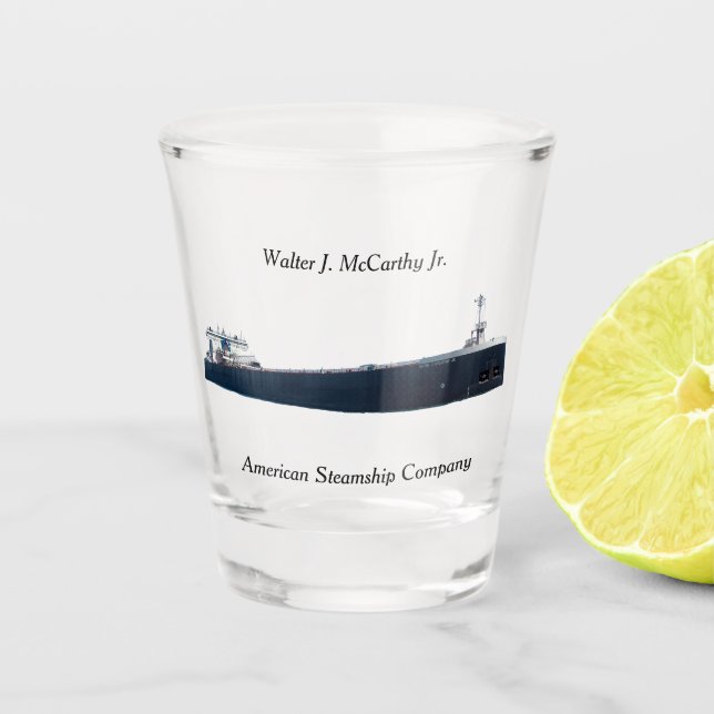 Walter J. McCarthy Jr. schuss Glas (Vorderseite)