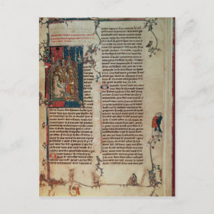 Walter Map über die Geschichte der Abenteuer Postkarte