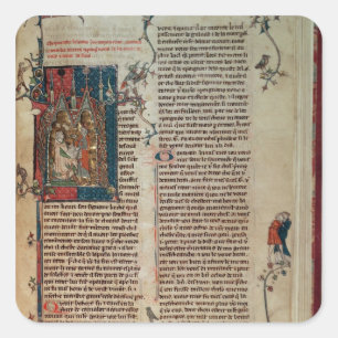 Walter Map über die Geschichte der Abenteuer Quadratischer Aufkleber