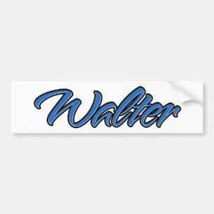 Walter Name blue Aufkleber Sticker Autoaufkleber