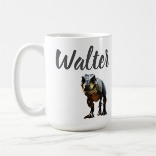 Walter Name mit T Rex Dinosaur, Kaffeetasse