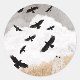 Walter & The Crows Runder Aufkleber