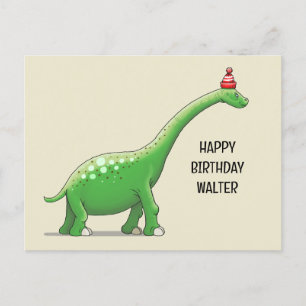 Walter the Dinosaur Postkarte