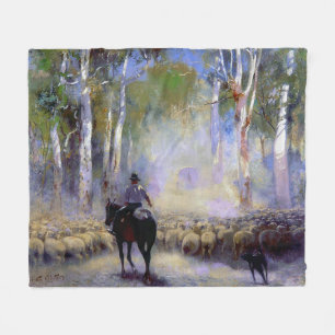 Walter Withers The Drover 1912 australischer Künst Fleecedecke