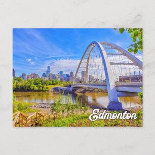 Walterdale Bridge, Edmonton, Alberta, Kanada Postkarte